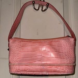 Unique find Coral/Pink crocodile patterned Tommy Hilfiger Purse